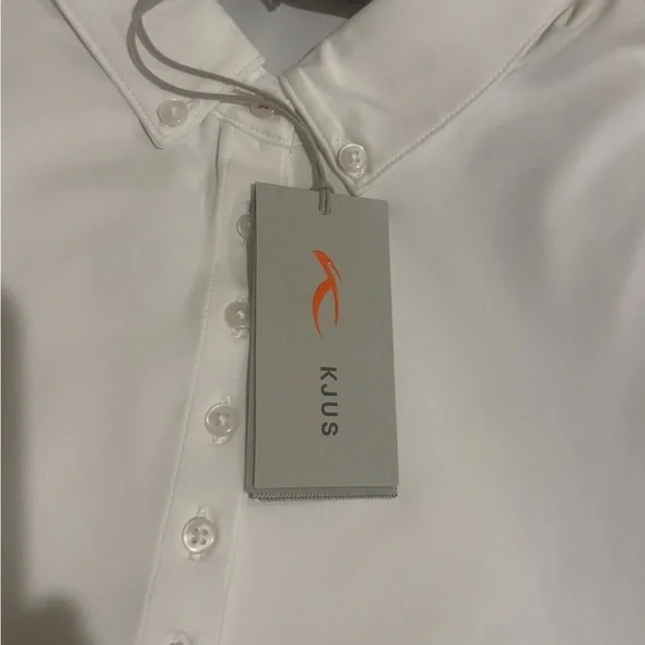 KJUS White Long Sleeve Polo Shirt NWT 38 - Picture 2 of 4